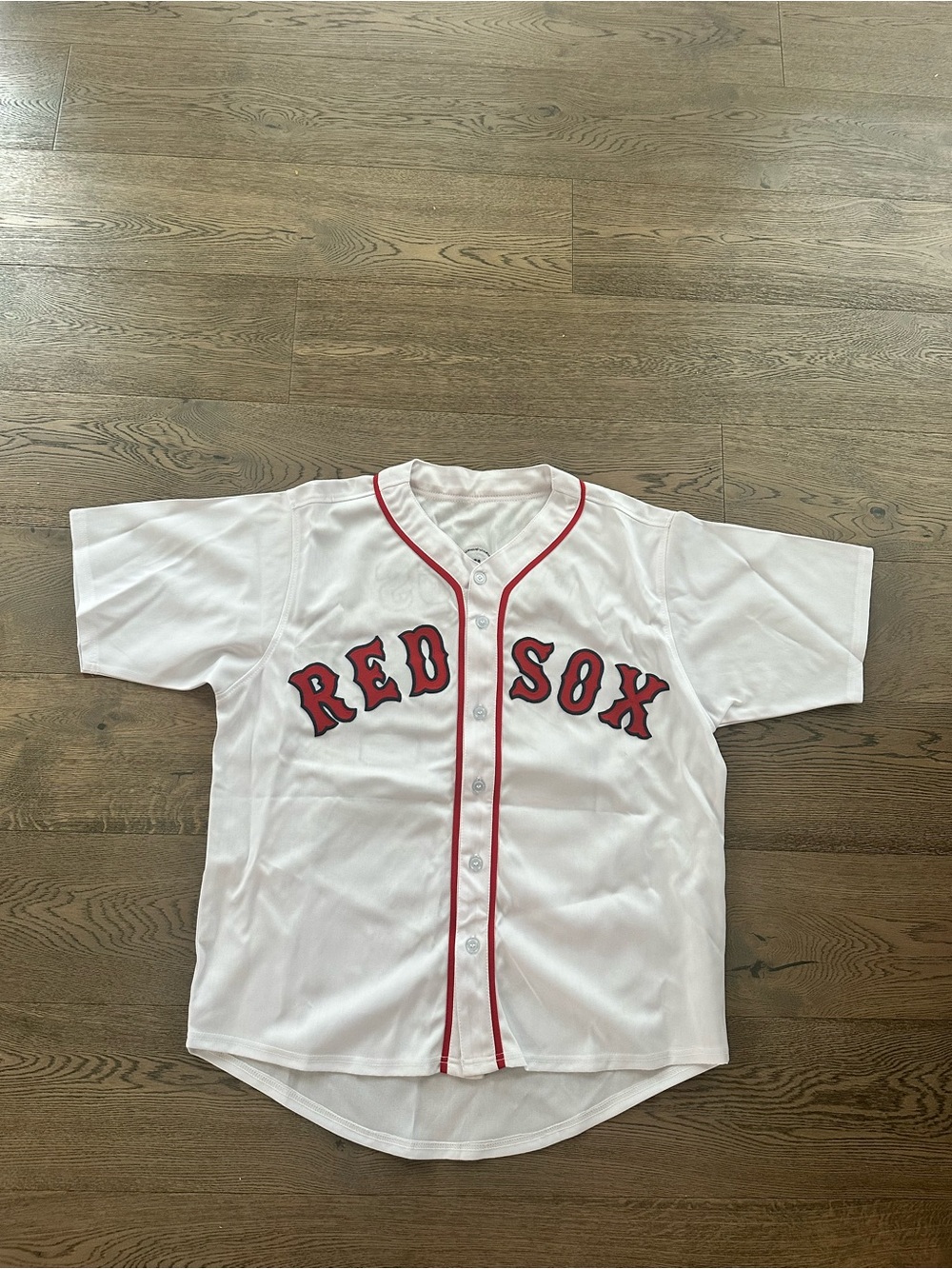 Red Sox White Men's Baseball Jersey with Red Trim Wade Boggs